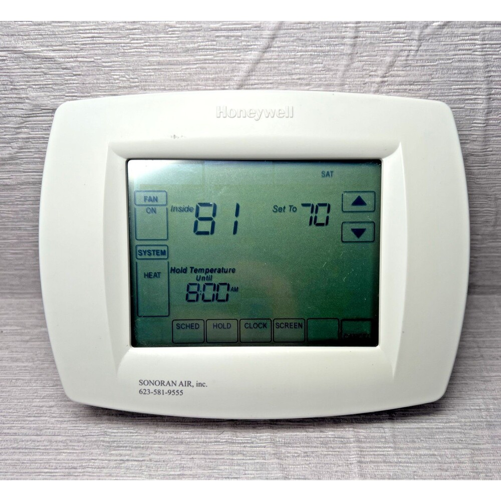 Honeywell TH8110U1003 VisionPro 8000 Touchscreen 7-Day Programmable Thermostat